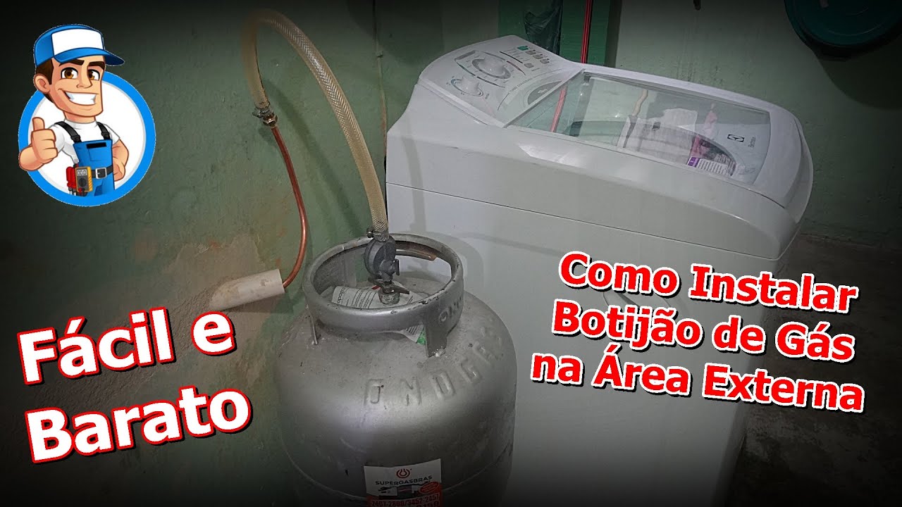 Como Instalar Botijão Longe do Fogão - Instalar Gás de Cozinha na Área Externa - Gás do Lado de Fora