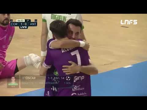 Gol Oscar (1-1) Cordoba Patrimonio - Be Soccer CD UMA Antequera. J26, 1Div. LNFS