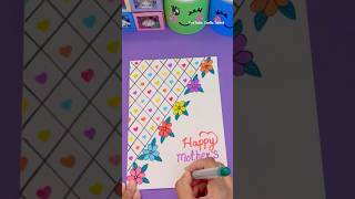 White paper Mother’s Day greeting card without glue / Mother’s Day crafts #shorts #mothersday #art