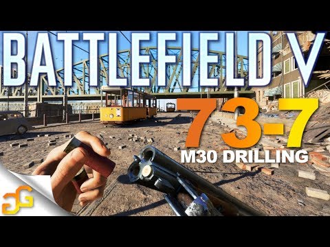 Sniping with a Triple Barrel Shotgun - Battlefield 5 M30 Drilling Gameplay Video