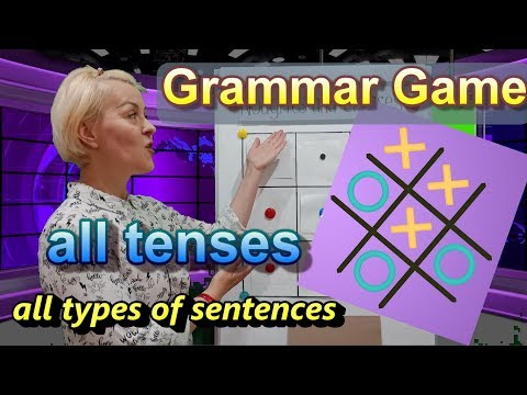 Grammar Game for Teaching Tenses: Noughts and Crosses