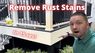 How to remove rust stains from vinyl siding fast!