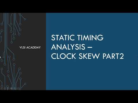 STA lec6 Clock skew part 2 | static timing analysis tutorial | VLSI