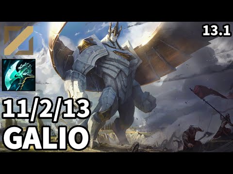 Galio Mid vs Zac - KR Grandmaster | Patch 13.1