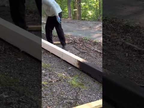 Treating Wood for Outdoor Use on a Budget #shorts #diy #wood #construction #sawmill