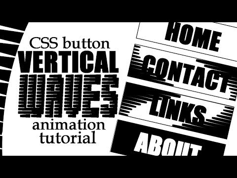 CSS Buttons Animation On Hover | Vertical Waves Effect With Cubic Bezier
