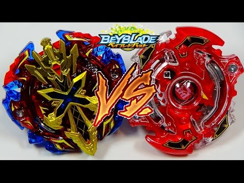 Beyblade Burst BATTLE!! Xeno Xcalibur M.I. vs Storm Spriggan K.U. ベイブレードバースト