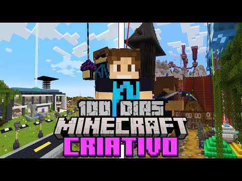 COMO SOBREVIVI 100 DIAS SENDO CRIATIVO NO MINECRAFT SURVIVAL - O FILME