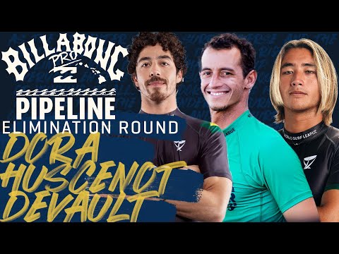 Dora, Huscenot, deVault | Billabong Pro Pipeline 2023 - Elimination Round Heat Replay