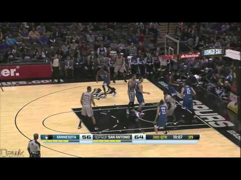 (Copyright Dawk Ins) Kevin Love 42 points (8/9 Three's) @ San Antonio (Full Highlights) (12/13/13)