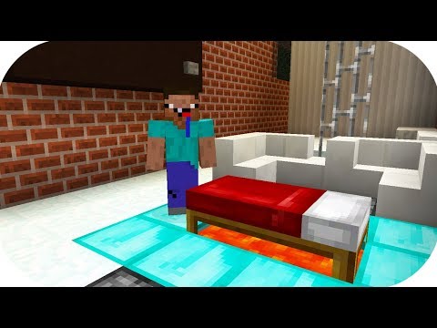 NOOB BU YATAĞA SAKIN YATMASIN %100 TEHLİKELİ - Minecraft