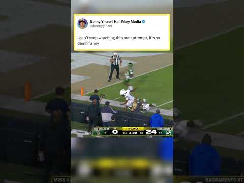 Worst punt attempt ever? 😭