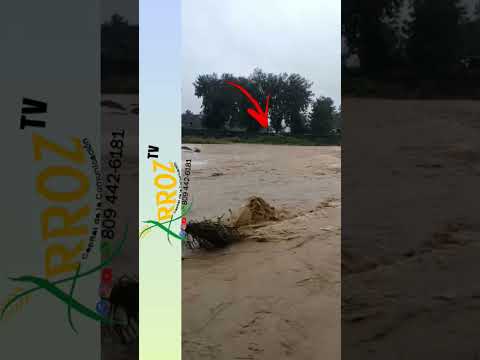 Se desbordó el río Nizao en San José de Ocoa