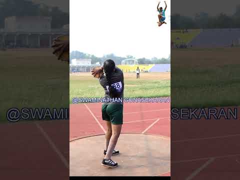 Discus  🔨 throw Bharathidasan University  #Shorts