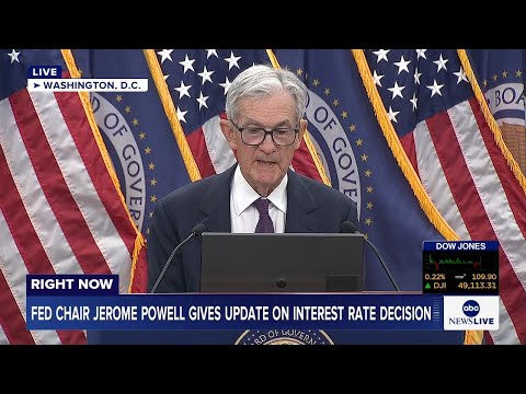 LIVE: Fed Chair Jerome Powell holds news conference following interest rate decision