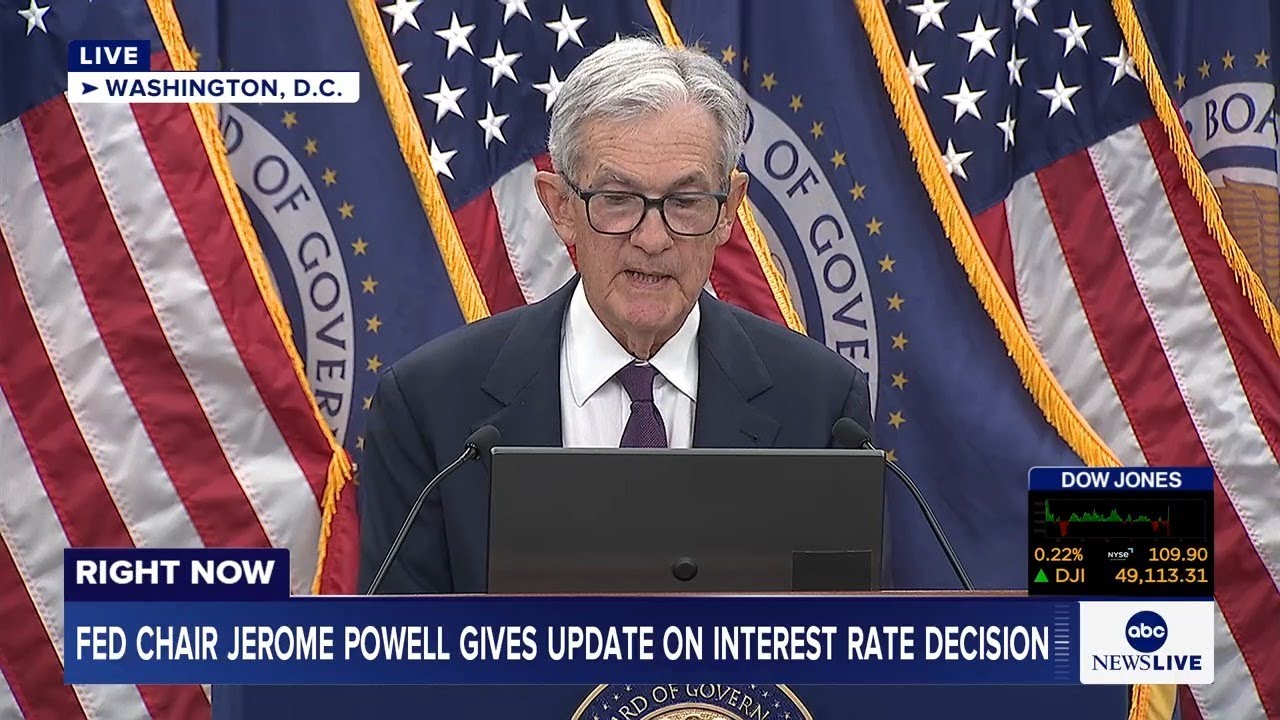 LIVE: Fed Chair Jerome Powell holds news conference following interest rate decision