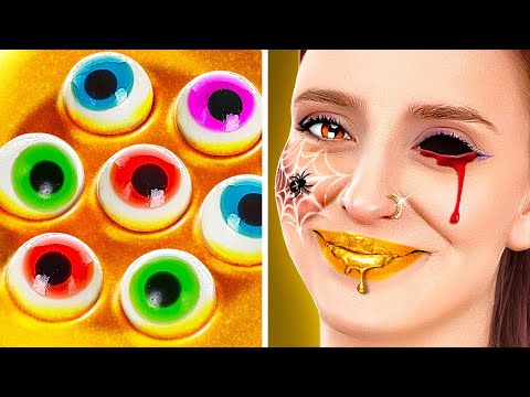 DIY HALLOWEEN HACKS || Spooky Pranks And Makeup Tricks By 123GO! Hacks