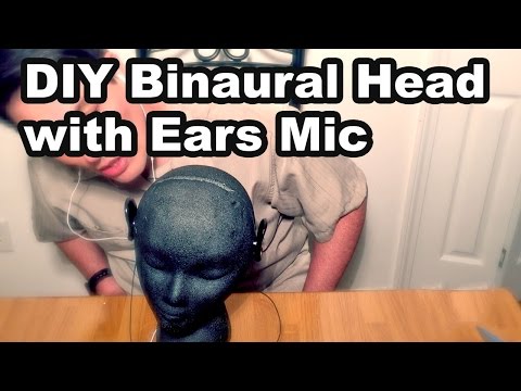 👂 DIY 3Dio – How to make Binaural Dummy Head for ASMR