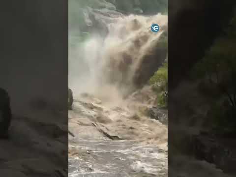 Las lluvias intensas provocaron una crecida histórica en Tanti #shorts