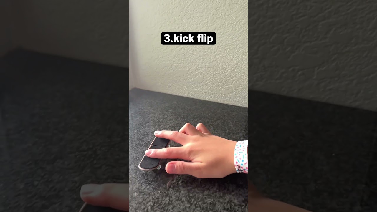 Top 10 easiest fingerboard tricks (in my opinion)pt1 #kickflip #fingerboard #fingerboardedit