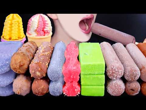 ASMR CHOCOLATE ICE CREAM NUTELLA DESSERT MUKBANG 초콜릿 아이스크림 먹방 チョコレートアイスクリーム 咀嚼音 EATING SOUNDS