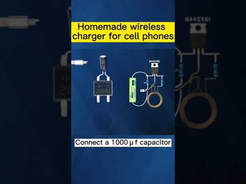 Homemade wireless charger for cell phones