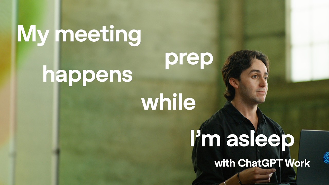 How to Prepare for Customer Meetings With ChatGPT Work | Tutorial - OpenAI Youtube