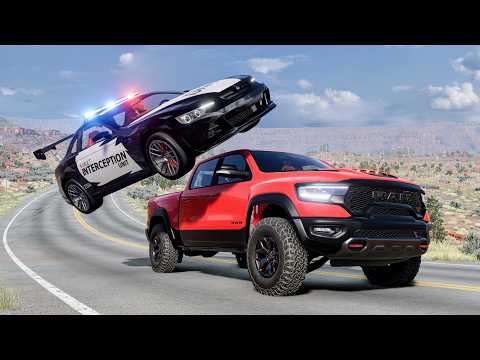 High Speed Police Chases #1 - BeamNG Drive Car Crashes | CrashBoomPunk