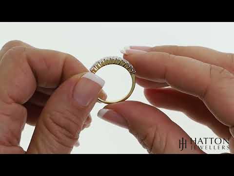 18ct Yellow Gold 0.50ct Diamond Half Eternity Ring
