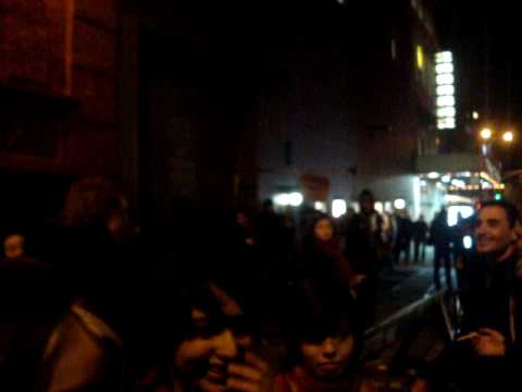 Hanging out with Jonas Bjerre in NYC at Webster Hall, Dec 4th, 2009