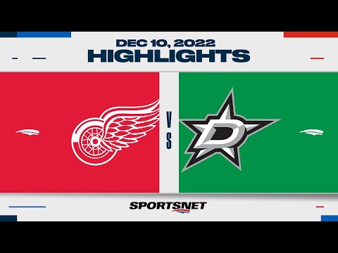 NHL Highlights | Red Wings vs. Stars - December 10, 2022