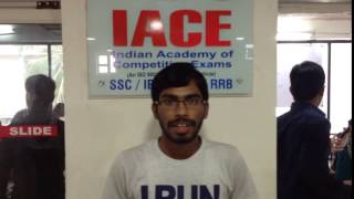 IACE in dilsukhnagar, ameerpet Hyderabad: Bank Coaching Center Live Video Reviews