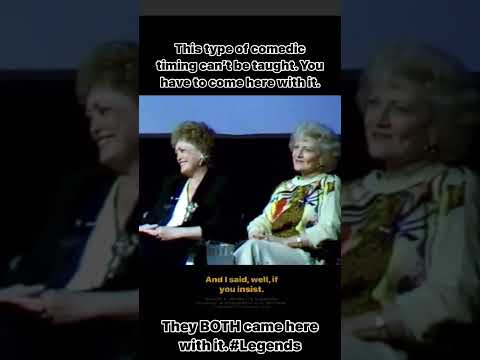 Betty White & Rue McClanahan Have A HYSTERICAL Conversation #funnyshorts  #shorts #ytshorts