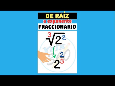 Cómo pasar de Raíz a Exponente Fraccionario 🌟