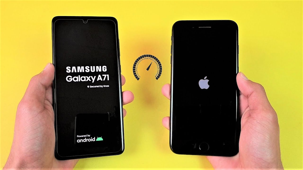Samsung Galaxy A71 vs IPhone 7 Plus - Speed Test & Comparison!