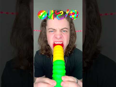 Giant Rainbow Candy ASMR!? 🤤