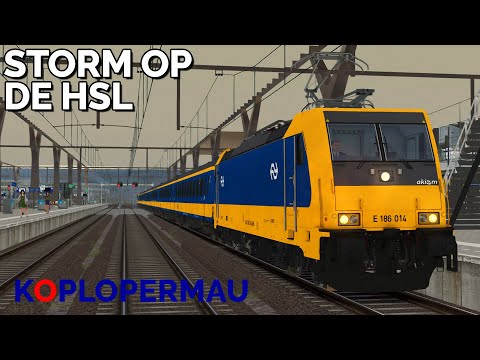 Train Simulator 2021: STORM op de HSL-Zuid! Realistisch storm-scenario Blivius92