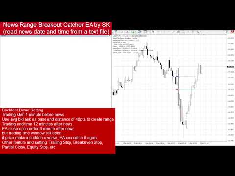 Video News Catcher Range Breakout MT4 EA