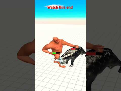 Hill Giant vs Gorgon 🙊|| Animal revolt battle simulator... #shorts