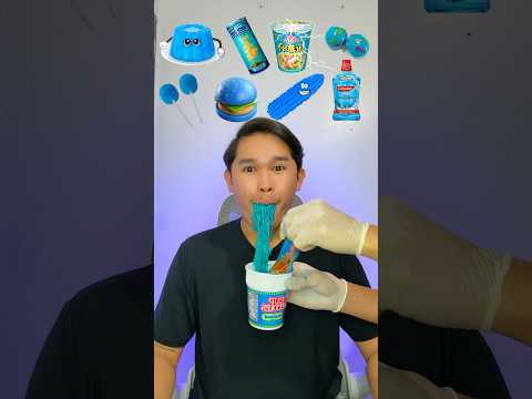 Random Blue Food Mukbang ✨