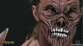 UnDead Makeup How-to, UnDead Cowboy Halloween Makeup Tutorial