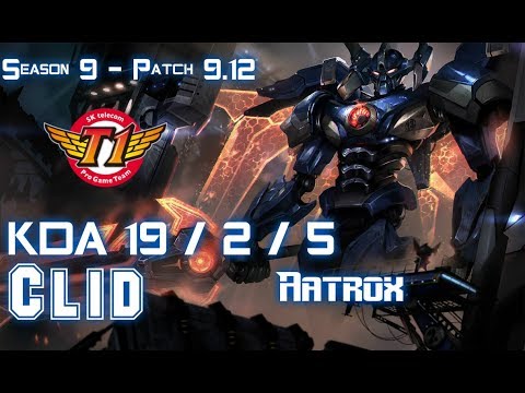 SKT T1 Clid AATROX vs TALIYAH Mid - Patch 9.12 KR Ranked
