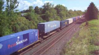 preview picture of video 'CSX Q117 Weedsport, NY 08-07-10'