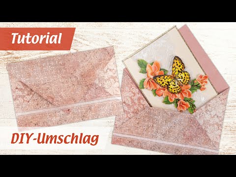 Briefumschlag aus Papier selber basteln