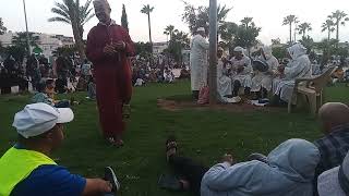 مجموعة عبيدات الرمى في ساحة محمد لخامس ترات المغرب في مدينة ابي الجعد شرقاوة
