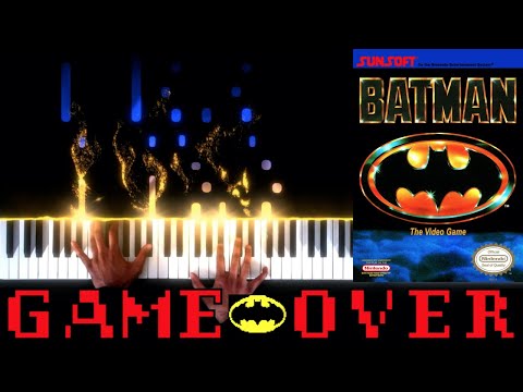 Batman: The Video Game (NES) - Game Over - Piano|Synthesia
