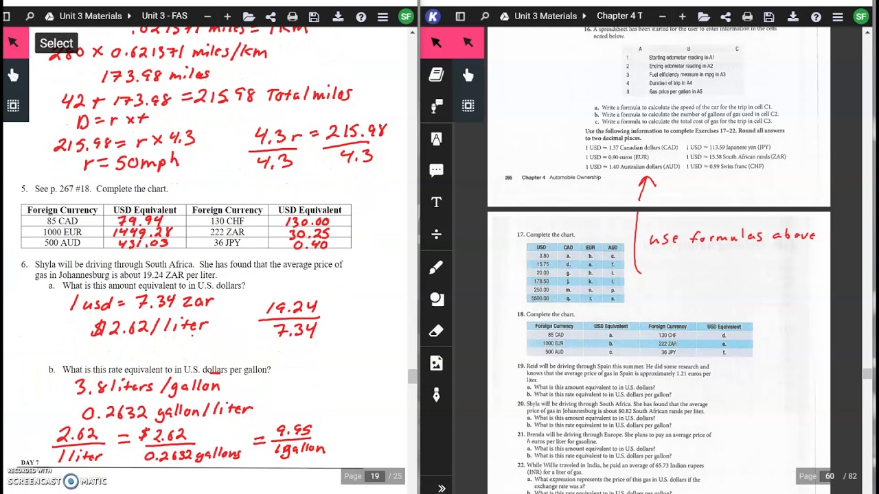 Applied Math 4.7 Driving Data Video