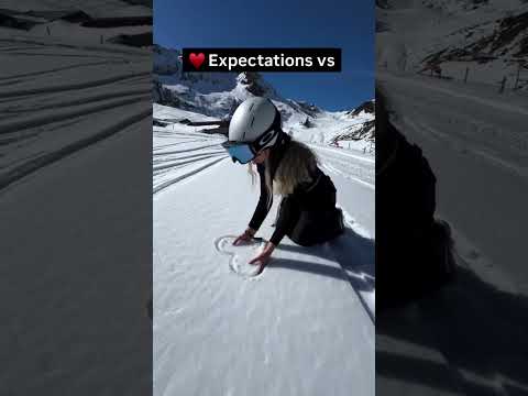 Expectations vs reality of snow ❄️