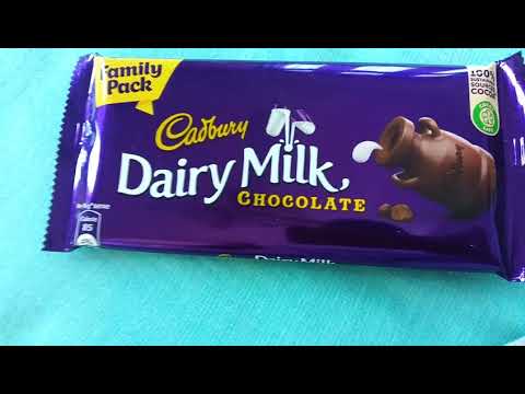 Cadbury Dairy Milk chocolate family pack unboxing