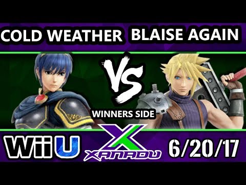S@X 207 - Cold Weather (Marth) Vs. Blaise Again (Cloud) - SSB4 Tournament - Smash 4
